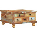 Table basse marron style industriel