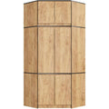 Armoire design moderne marron 50 x 100 x 235 cm