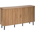 Marron buffet grand espace de rangement 2 portes