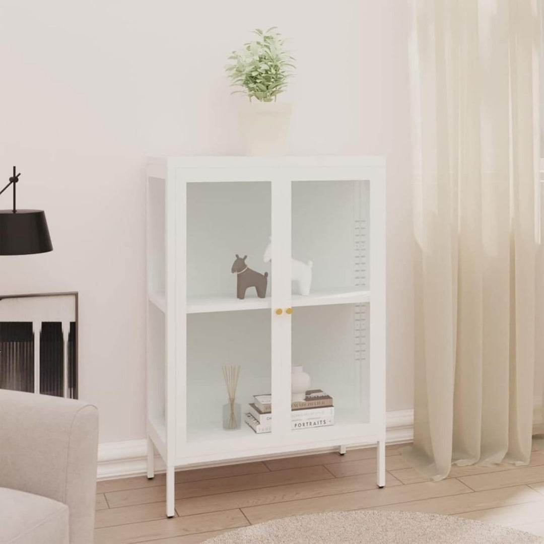 Buffet gris clair 102 cm, de rangement genereux