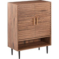 Style Rustique, armoire a chaussures marron avec 2 tiroirs