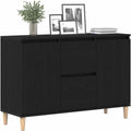 Buffet noir, ideal pour buanderie