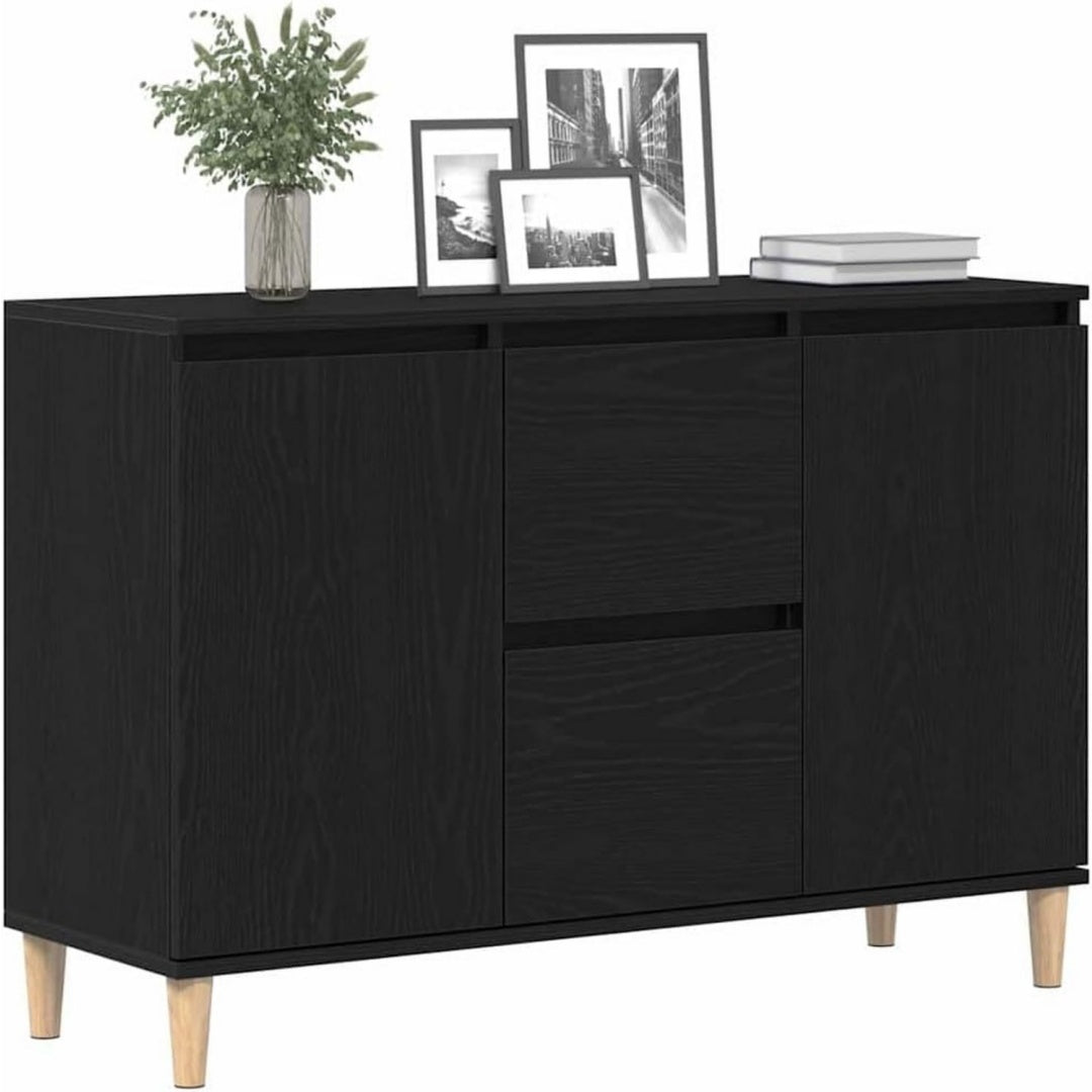 Buffet noir, ideal pour buanderie
