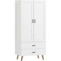 Moderne armoire en bois massif et acier