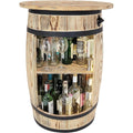Meuble de rangement beige en verre
