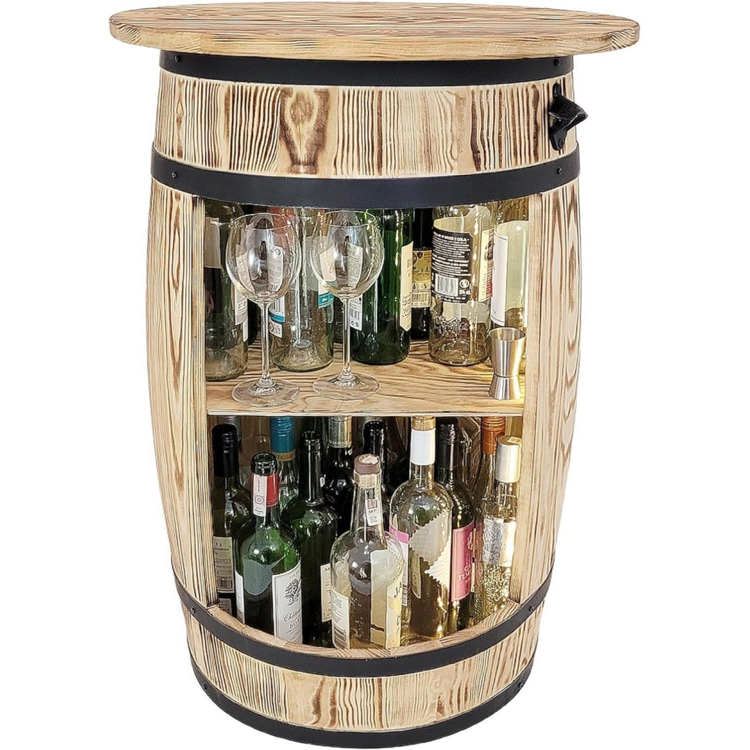 Meuble de rangement beige en verre