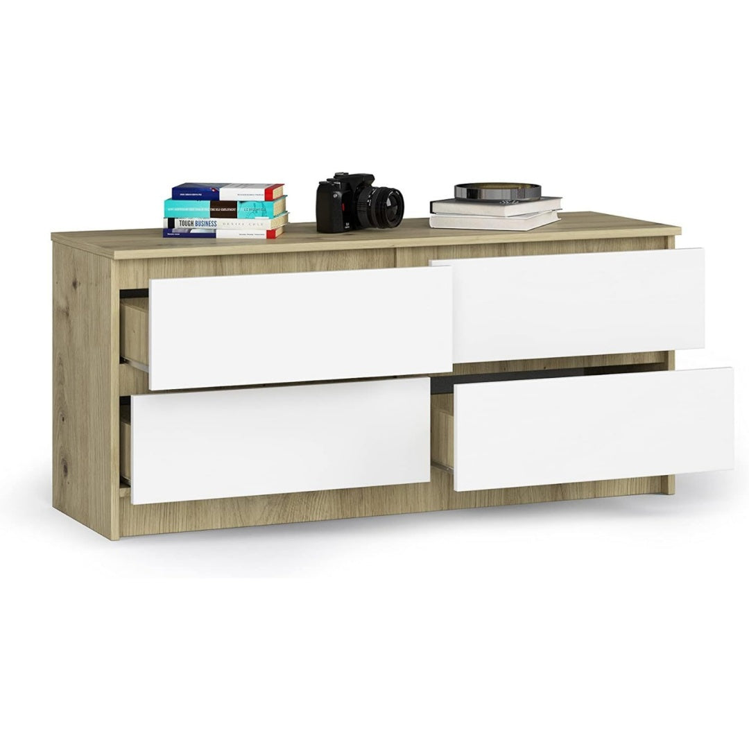 Commode structure metallique gris clair pour la salle de bain