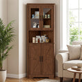 Buffet coloris marron verre, a 2 portes pour 67 cm de rangement
