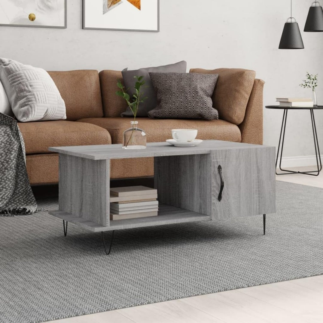 Table basse gris 90 x 50 x 40 cm
