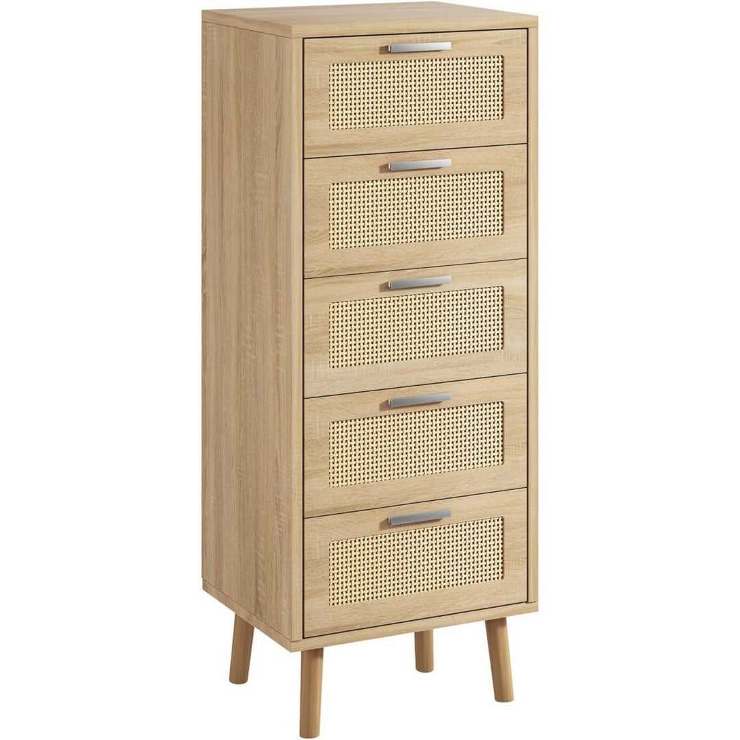 Spacieuse commode en bois massif et MDF