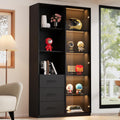 Idee, vitrine gris en panneau de particules 3 tiroirs