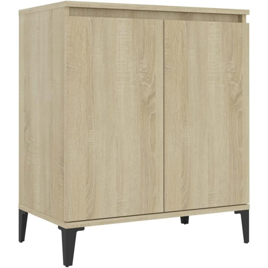 Marron sideboard en bois, 2 portes