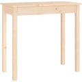 Console beige en bois massif de pin style rustique