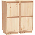 Buffet marron en bois massif de pin pour interieur