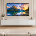 Meuble TV gris clair melamine 180 cm, rangement style scandinave