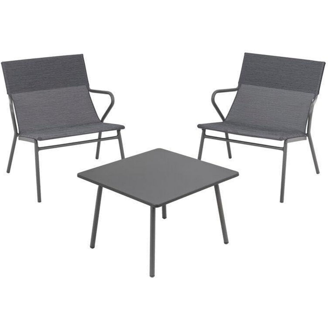 Ensemble de jardin pratique en acier