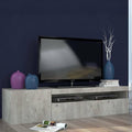 Meuble TV 150 x 40 x 37 cm gris fonce
