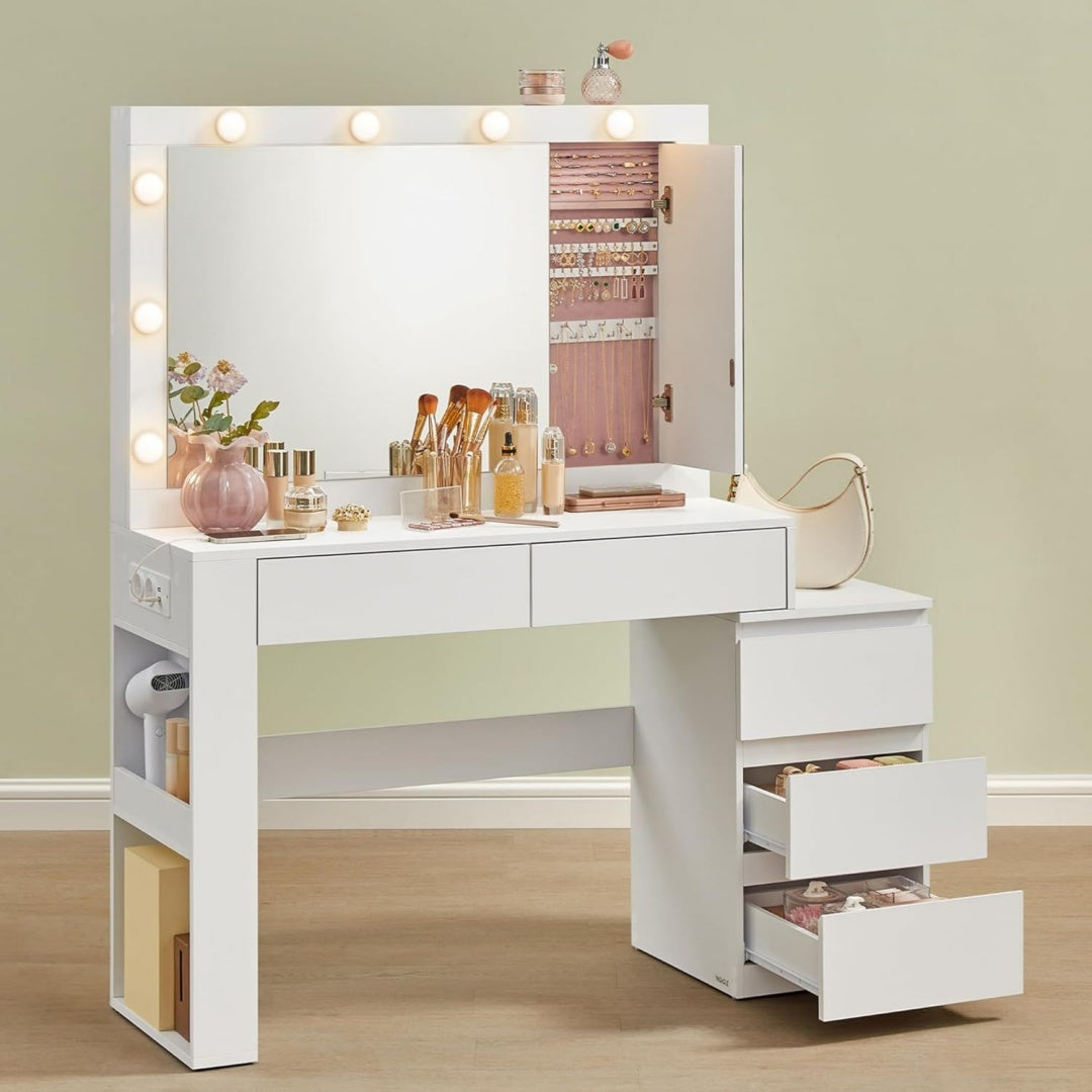 Table beaute pour dressing creme minimaliste