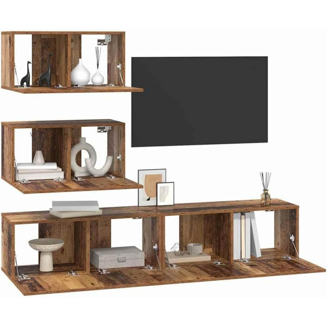 Ensemble de meubles rustique marron