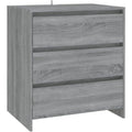 Concu pour sejour, buffet gris en bois