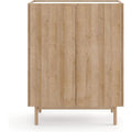 Commode chaleureuse contemporaine en bois marron