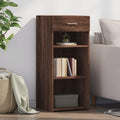Buffet classique bois d'ingenierie gris 40 x 42.5 x 93 cm