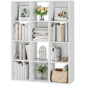 Bibliotheque gris clair pour sejour 120 x 91 x 29 cm